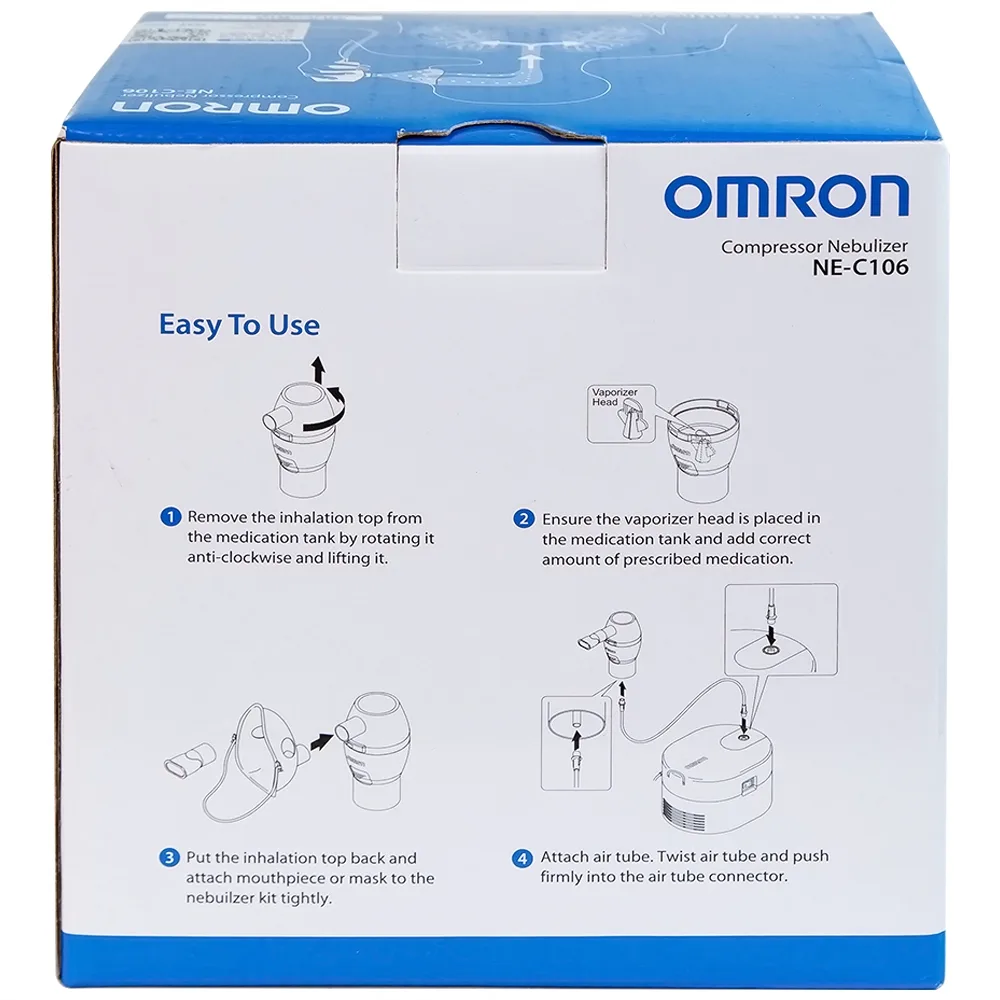Hình ảnh Máy xông khí dung Omron NE-C106 phòng và điều trị bệnh về đường hô hấp