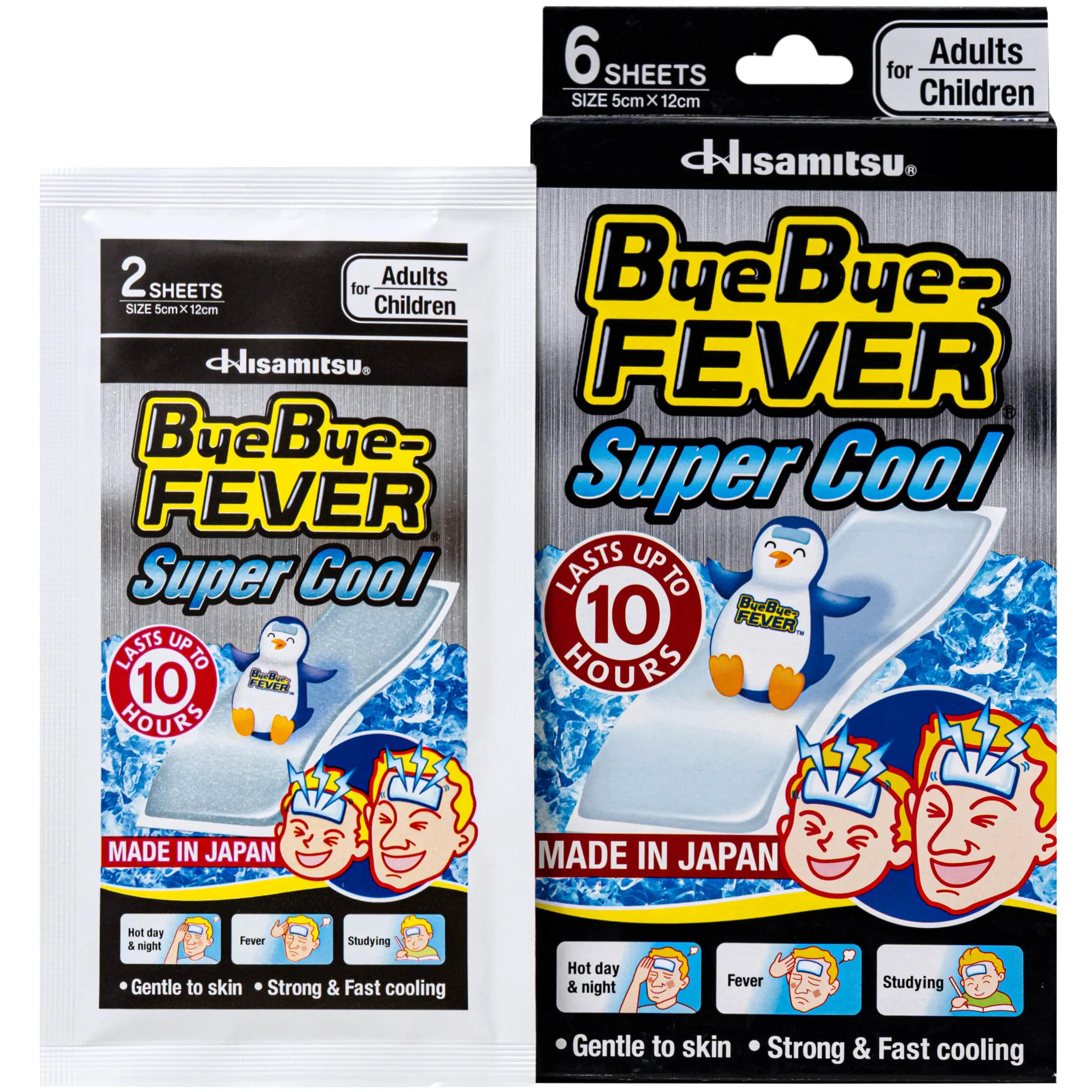 Hình ảnh Miếng dán hạ sốt ByeBye Fever Super Cool Hisamitsu (3 gói x 2 miếng) dùng cho trẻ từ 10 tuổi và người lớn