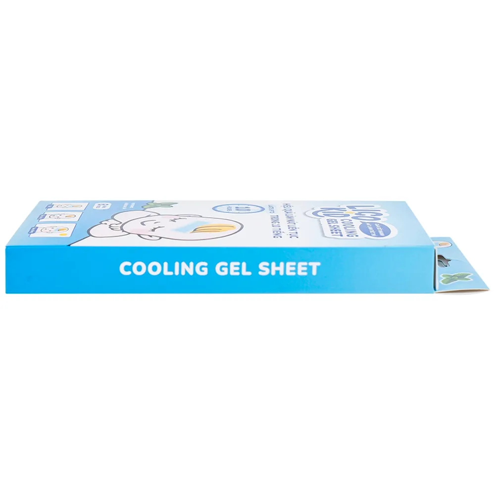 Hình ảnh Miếng dán hạ sốt Licokid hương bạc hà hỗ trợ hạ nhiệt, hạ sốt, giảm đau (3 gói x 2 miếng)
