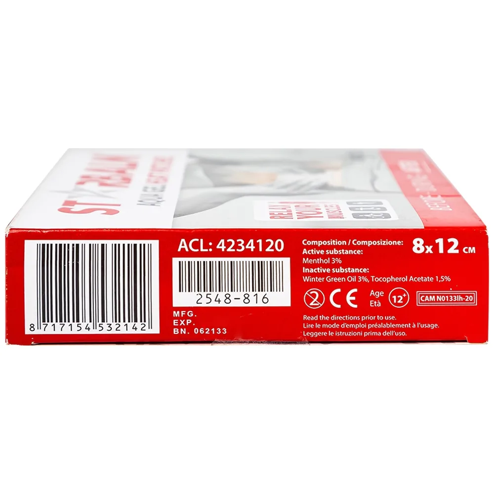 Hình ảnh Miếng dán nhiệt Starbalm Aqua Gel Warm Plaster Heat Patches hỗ trợ giảm đau nhanh, kháng viêm (4 gói)