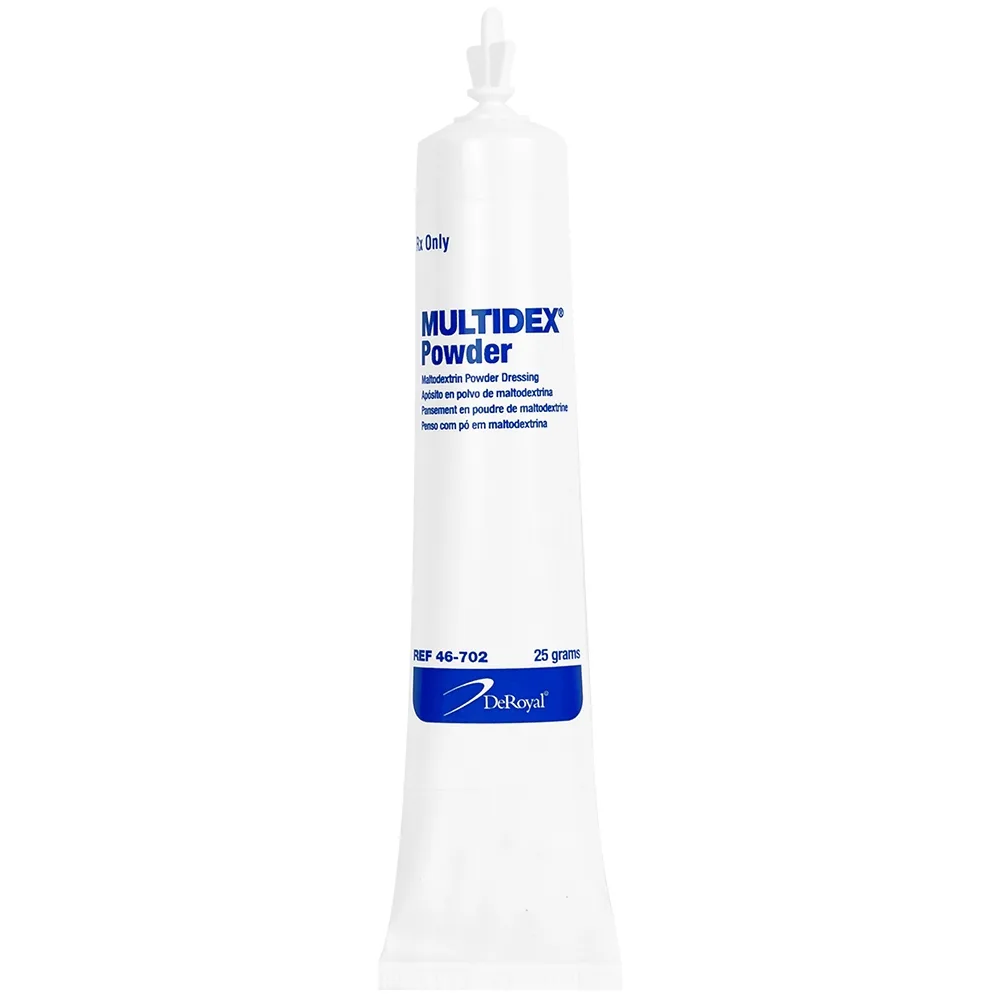 Hình ảnh Bột Multidex 25g DeRoyal hỗ trợ điều trị viêm nhiễm da, làm lành các vết loét mãn tính