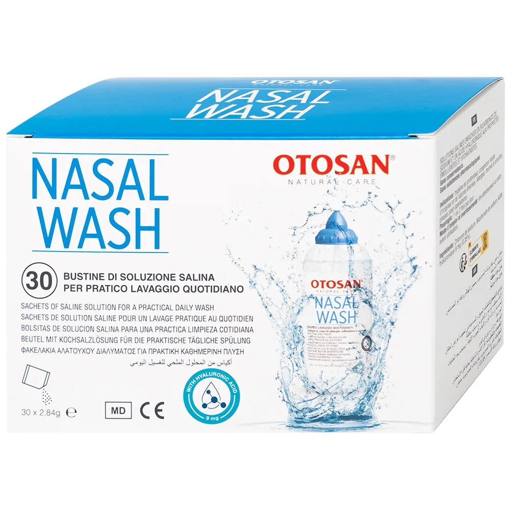 Hình ảnh Dung dịch muối rửa mũi Otosan Nasal Wash làm sạch sâu và giảm chứng viêm mũi dị ứng, cảm lạnh (30 gói)