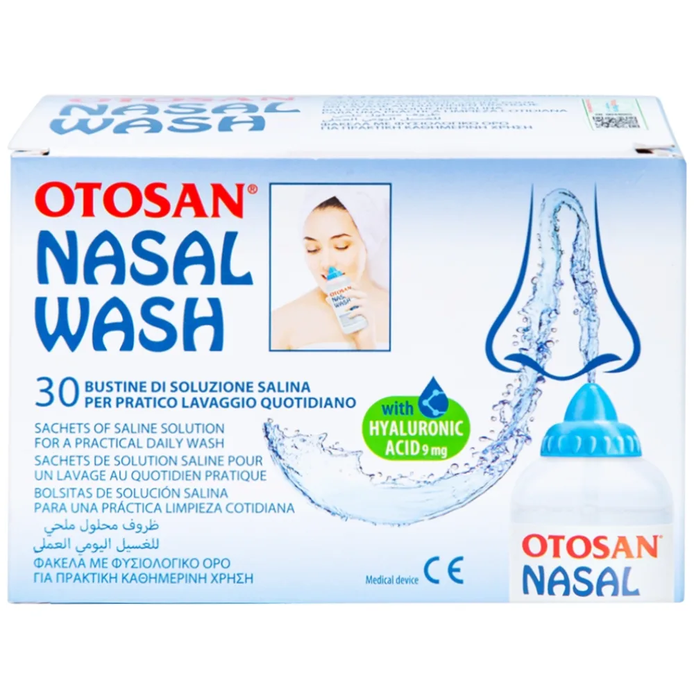Hình ảnh Dung dịch muối rửa mũi Otosan Nasal Wash làm sạch sâu và giảm chứng viêm mũi dị ứng, cảm lạnh (30 gói)