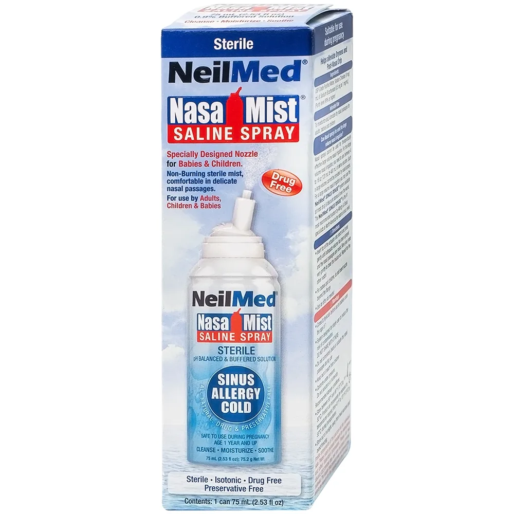 Hình ảnh Dung dịch xịt rửa mũi NeilMed Nasa Mist làm ẩm và làm trơn mũi bị khô (75ml)