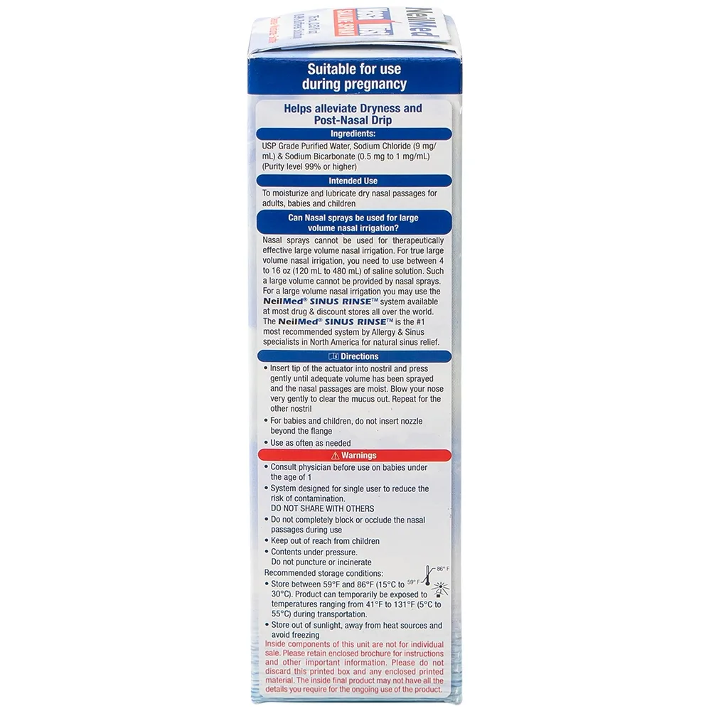 Hình ảnh Dung dịch xịt rửa mũi NeilMed Nasa Mist làm ẩm và làm trơn mũi bị khô (75ml)
