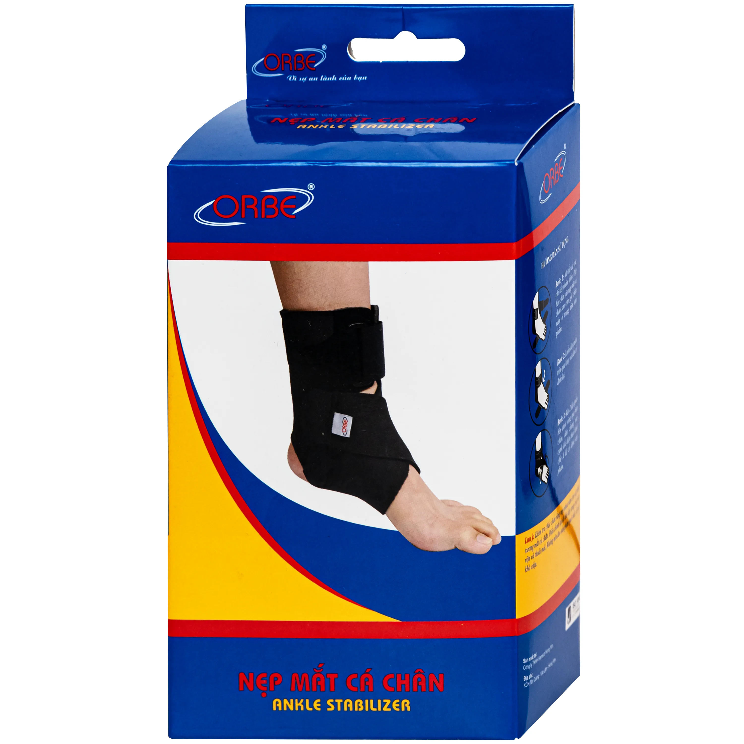 Hình ảnh Nẹp mắt cá chân Ankle Stabilier Orbe size S/M