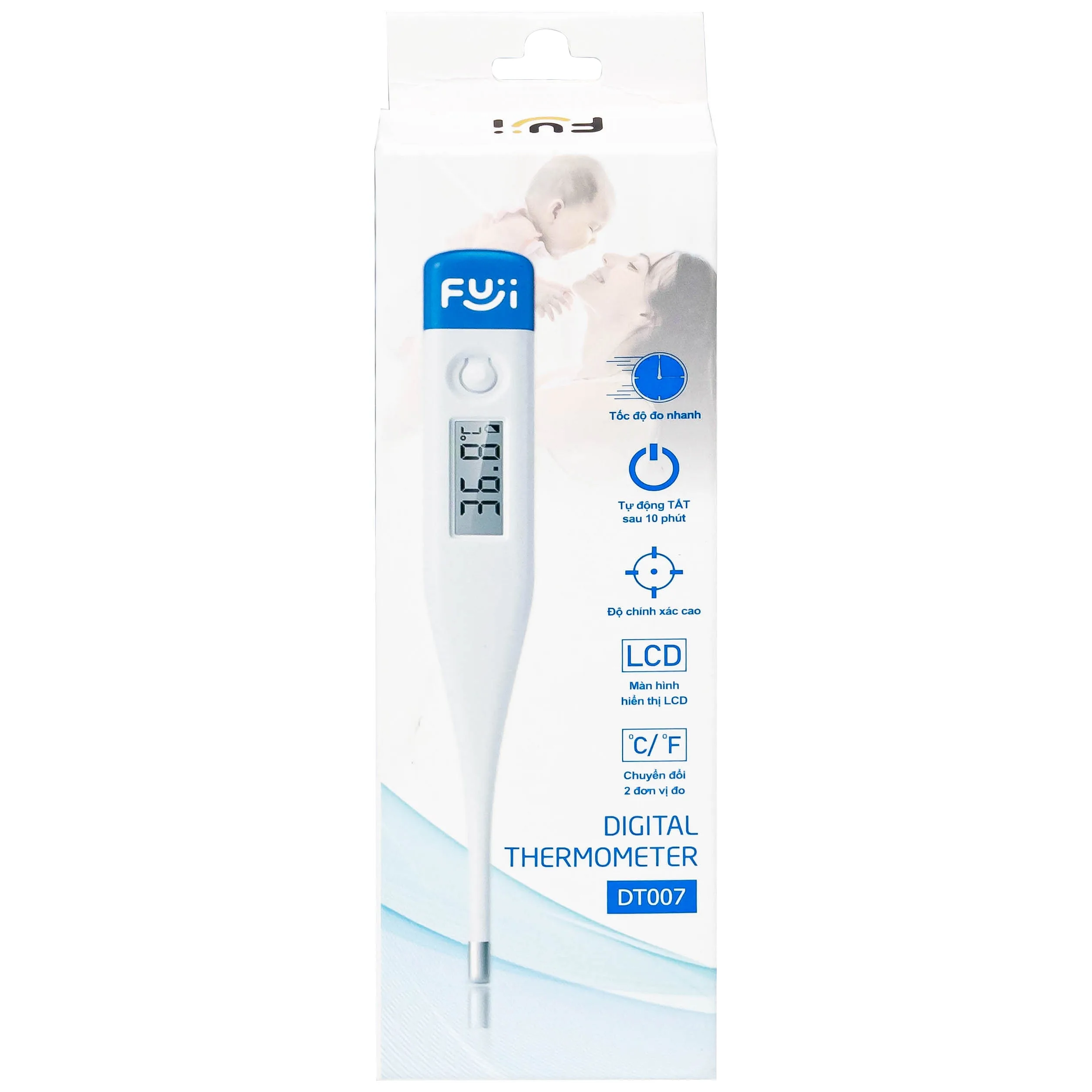 Hình ảnh Nhiệt kế điện tử Fuji DT007 để đo nhiệt độ cơ thể