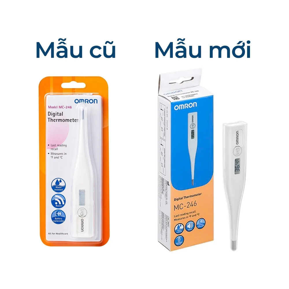 Hình ảnh Nhiệt kế điện tử Omron MC-246 đo nhiệt độ cho trẻ khi sốt
