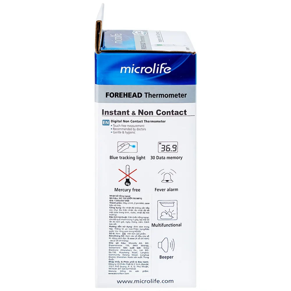 Hình ảnh Nhiệt kế hồng ngoại Microlife FR1MF1 đo không chạm, nhanh, an toàn và chính xác