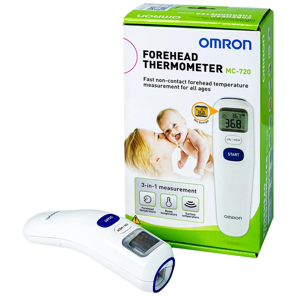Hình ảnh Nhiệt kế đo ở trán Omron Forehead Thermometer MC-720 cho kết quả tức thì
