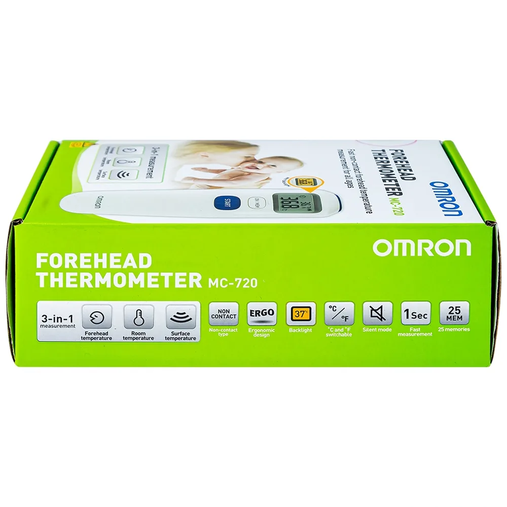 Hình ảnh Nhiệt kế đo ở trán Omron Forehead Thermometer MC-720 cho kết quả tức thì