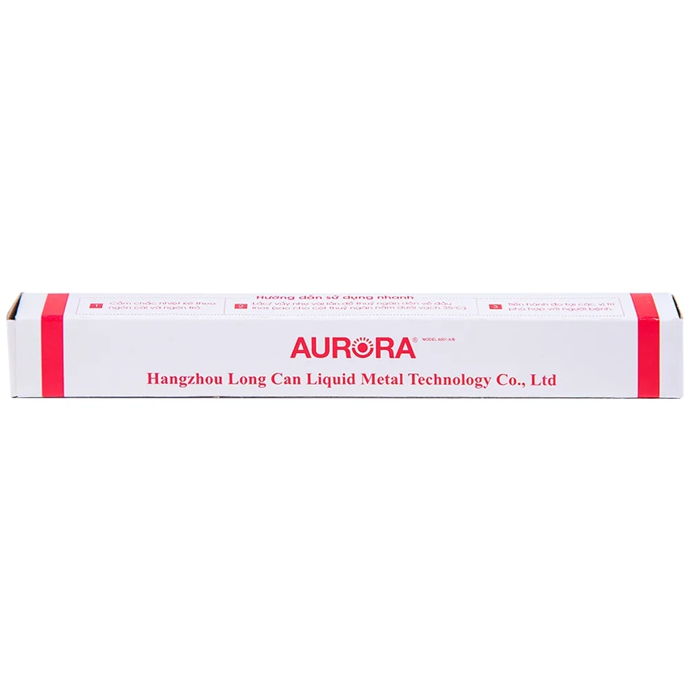 Hình ảnh Nhiệt kế thủy tinh Aurora HMP 6001-A/B đo thân nhiệt có vạch chia độ rõ nét (12 Cái)