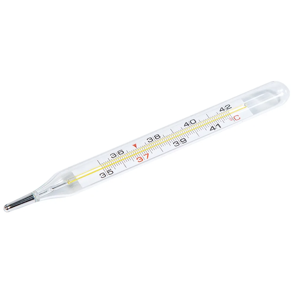 Hình ảnh Nhiệt kế thủy tinh Aurora HMP 6001-A/B đo thân nhiệt có vạch chia độ rõ nét (12 Cái)