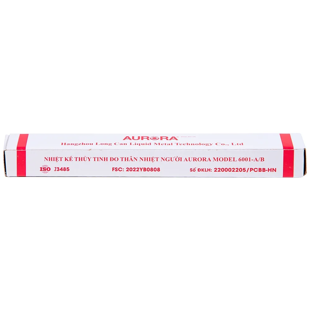 Hình ảnh Nhiệt kế thủy tinh Aurora HMP 6001-A/B đo thân nhiệt có vạch chia độ rõ nét (12 Cái)
