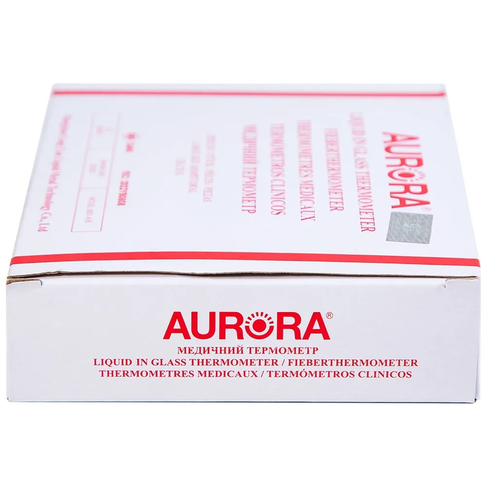 Hình ảnh Nhiệt kế thủy tinh Aurora HMP 6001-A/B đo thân nhiệt có vạch chia độ rõ nét (12 Cái)