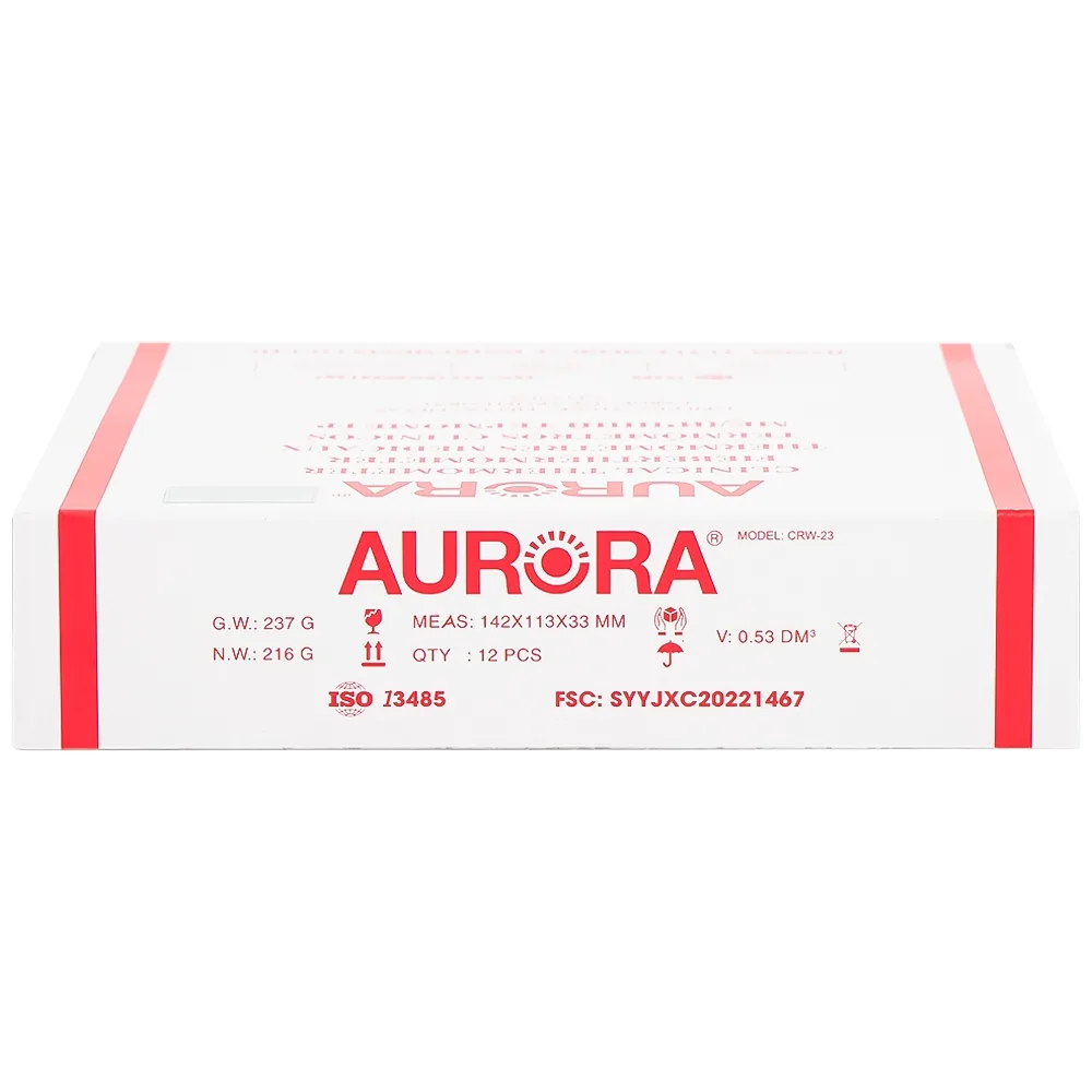 Hình ảnh Nhiệt kế y khoa Aurora CRW-23 đo nhiệt độ cơ thể (12 cái)