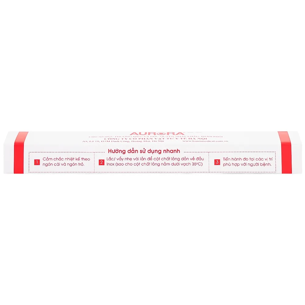 Hình ảnh Nhiệt kế y khoa Aurora CRW-23 đo nhiệt độ cơ thể (12 cái)