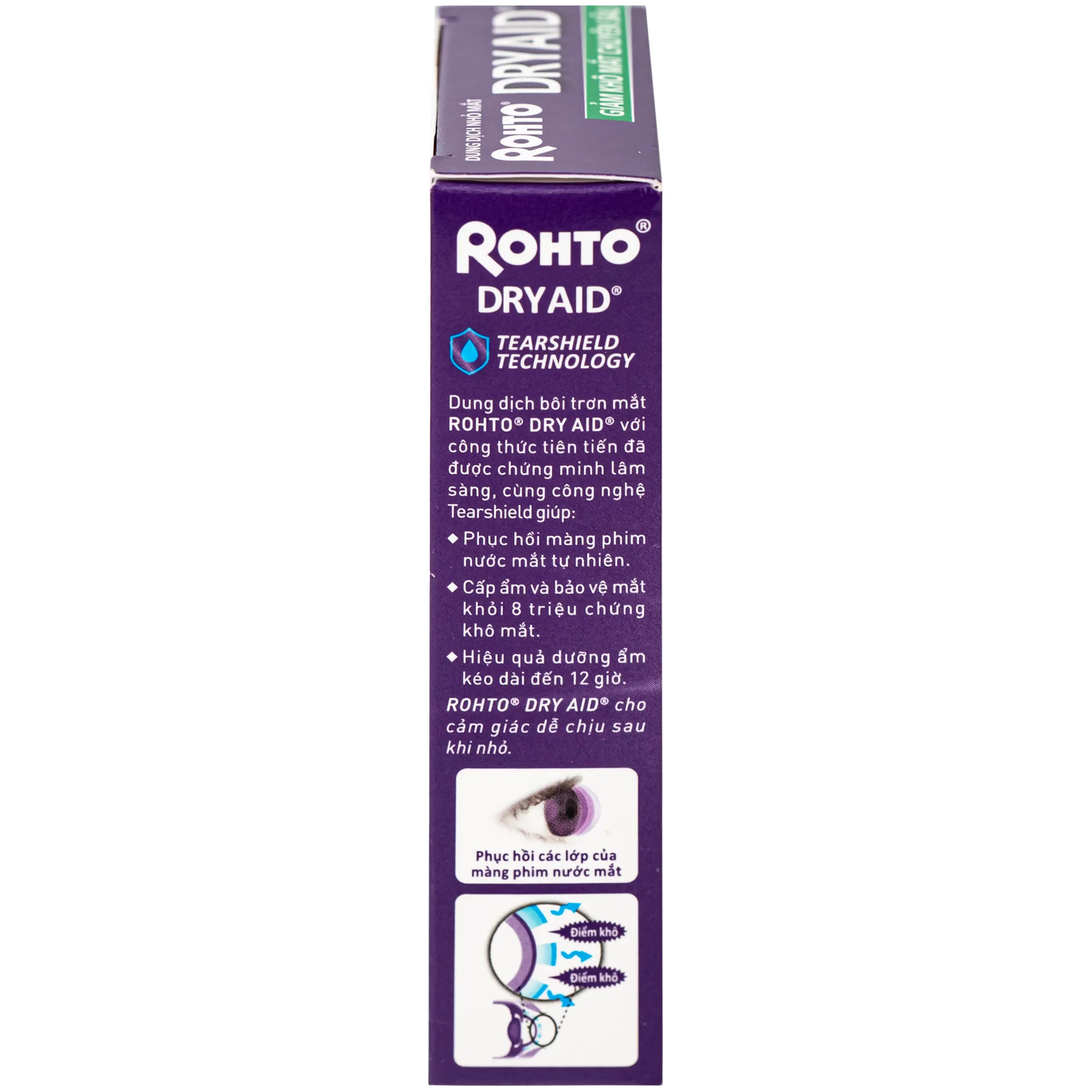 Hình ảnh Nhỏ Mắt Rohto Dry Aid 10Ml Cấp Ẩm Bảo Vệ Mắt Khỏi Các Triệu Chứng Khô Mắt