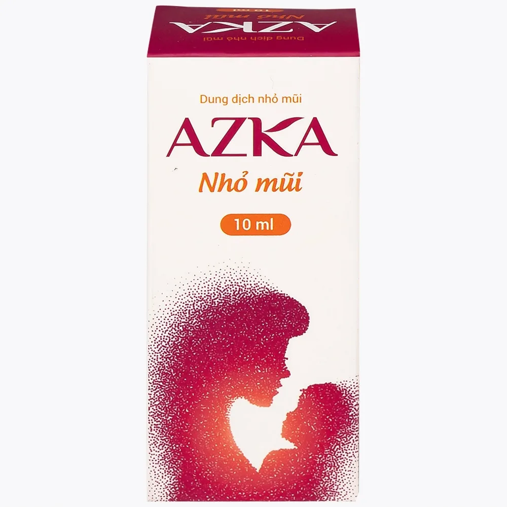 Hình ảnh Dung dịch nhỏ mũi Azka 10ml Anvy dùng trong cảm lạnh, sổ mũi, loại bỏ dịch nhầy
