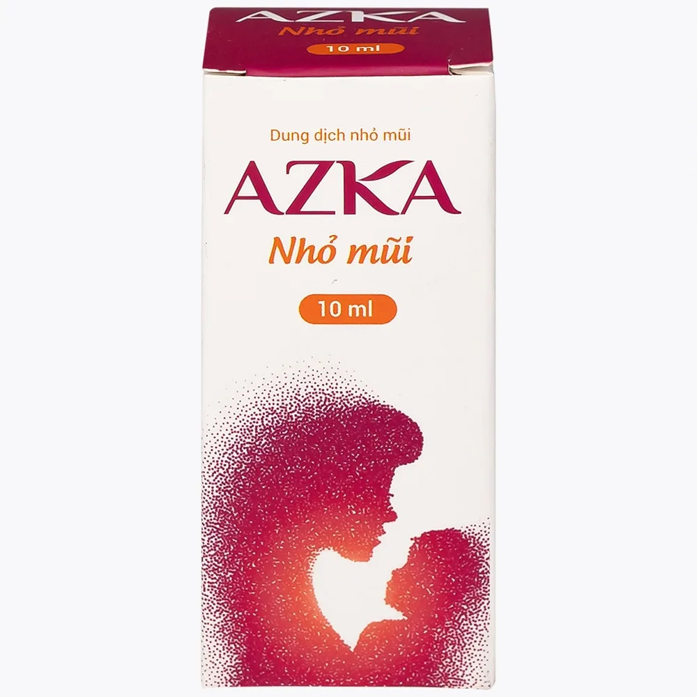 Hình ảnh Dung dịch nhỏ mũi Azka 10ml Anvy dùng trong cảm lạnh, sổ mũi, loại bỏ dịch nhầy