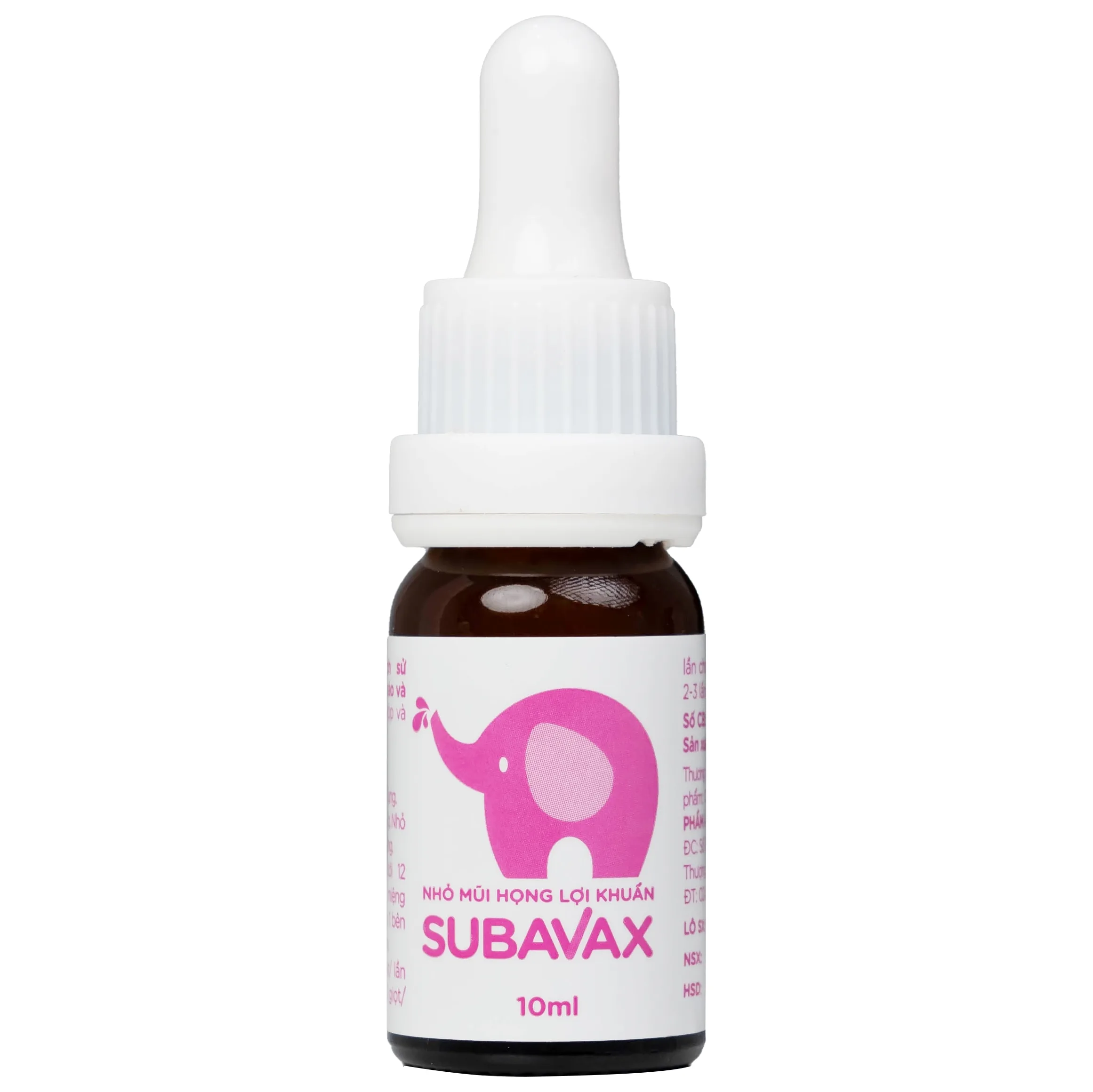 Hình ảnh Nhỏ mũi họng lợi khuẩn Subavax 10ml Á Âu tăng sức đề kháng niêm mạc đường hô hấp trên