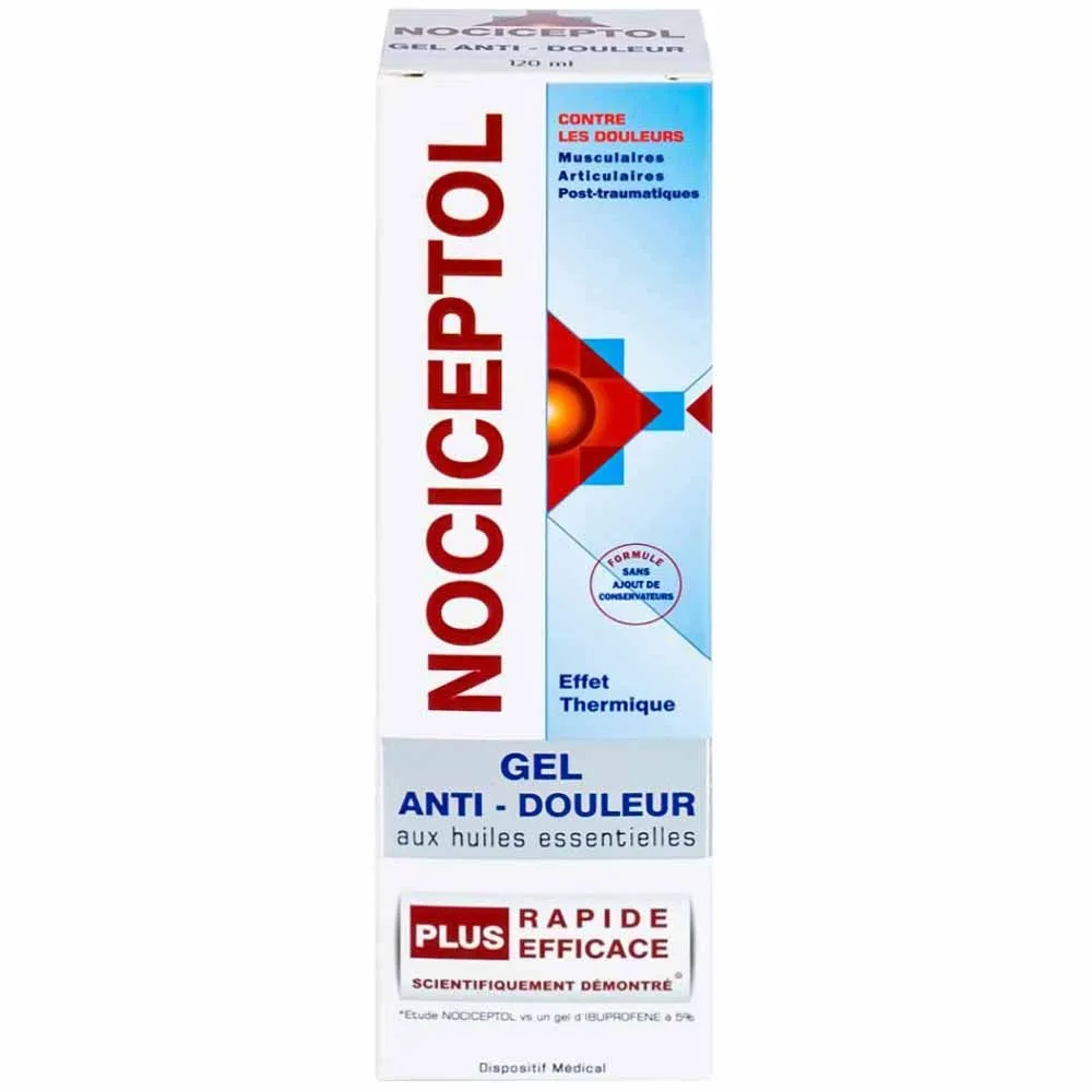 Hình ảnh Gel bôi ngoài da Nociceptol Gel Anti-Douleur Polidis giảm đau, nhức, mỏi cơ (120ml)