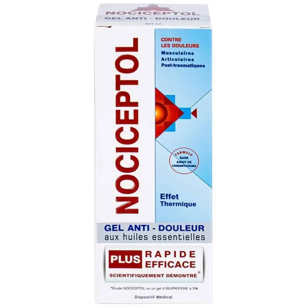 Hình ảnh Gel bôi ngoài da Nociceptol Gel giảm đau, nhức, mỏi cơ, xương, khớp, chấn thương, giảm bầm tím, sưng nề (60ml)