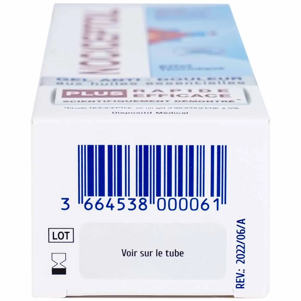 Hình ảnh Gel bôi ngoài da Nociceptol Gel giảm đau, nhức, mỏi cơ, xương, khớp, chấn thương, giảm bầm tím, sưng nề (60ml)