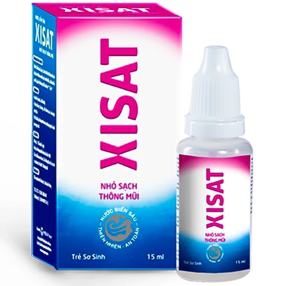 Hình ảnh Nước biển sâu Xisat nhỏ sạch thông mũi cho trẻ sơ sinh (15ml)