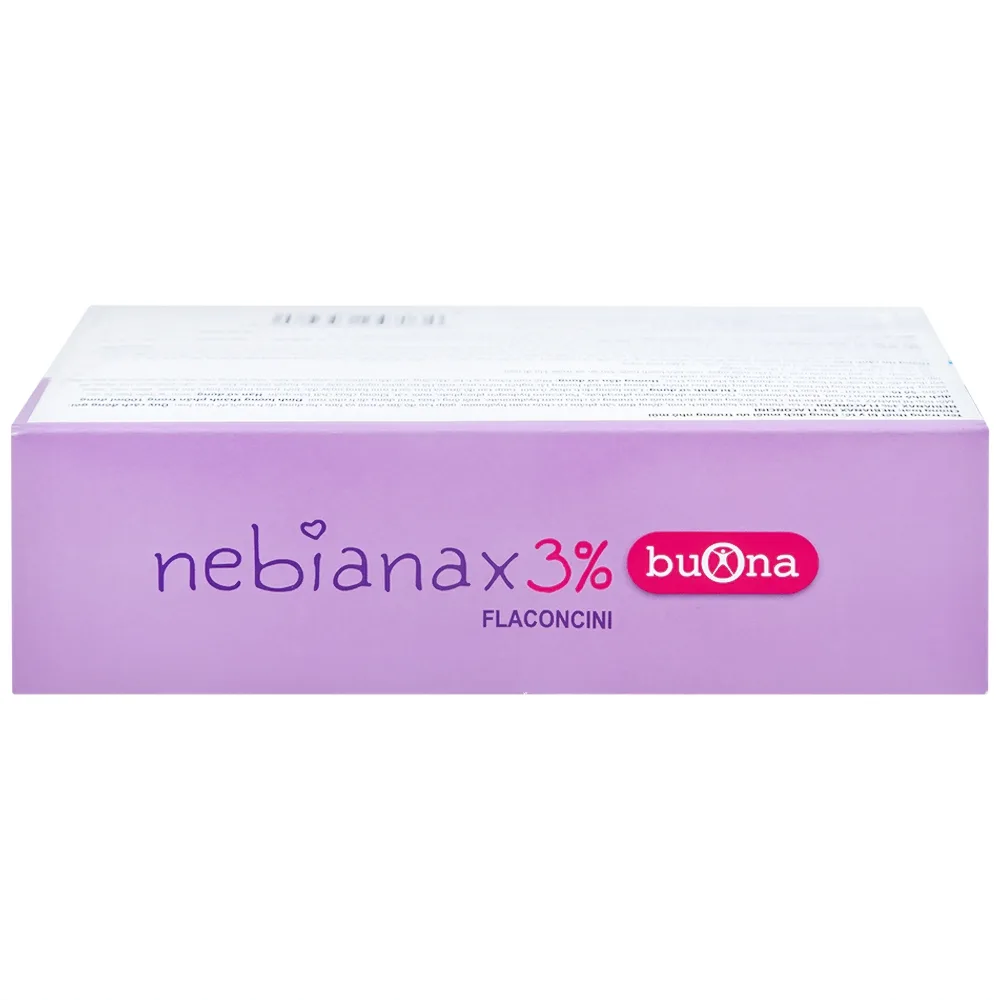 Hình ảnh Dung dịch muối ưu trương nhỏ mũi Buona Nebianax 3% làm loãng dịch nhầy ở mũi (20 ống)