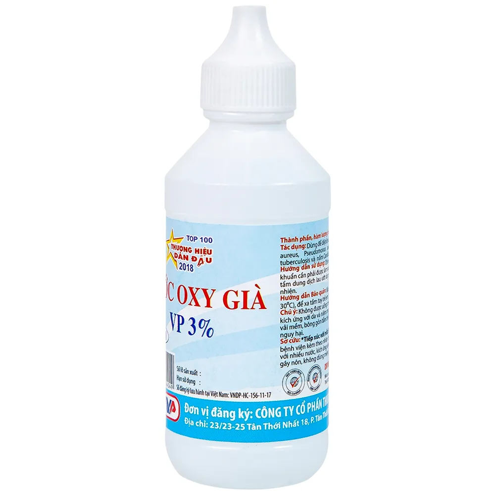 Hình ảnh Nước oxy già VP 3% Vĩnh Phúc sát khuẩn vết thương (60ml)