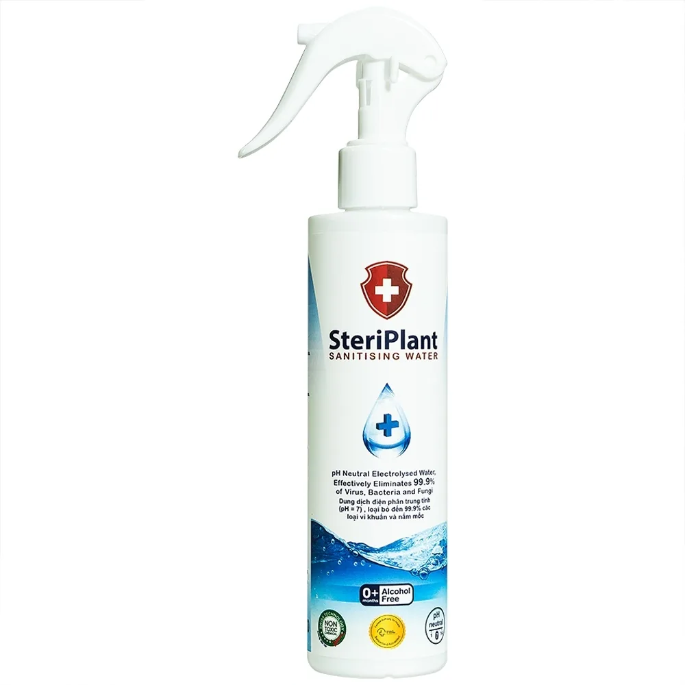 Hình ảnh Nước xịt khuẩn Steriplant 200ml làm sạch vết thương ngoài da và ngăn ngừa viêm loét