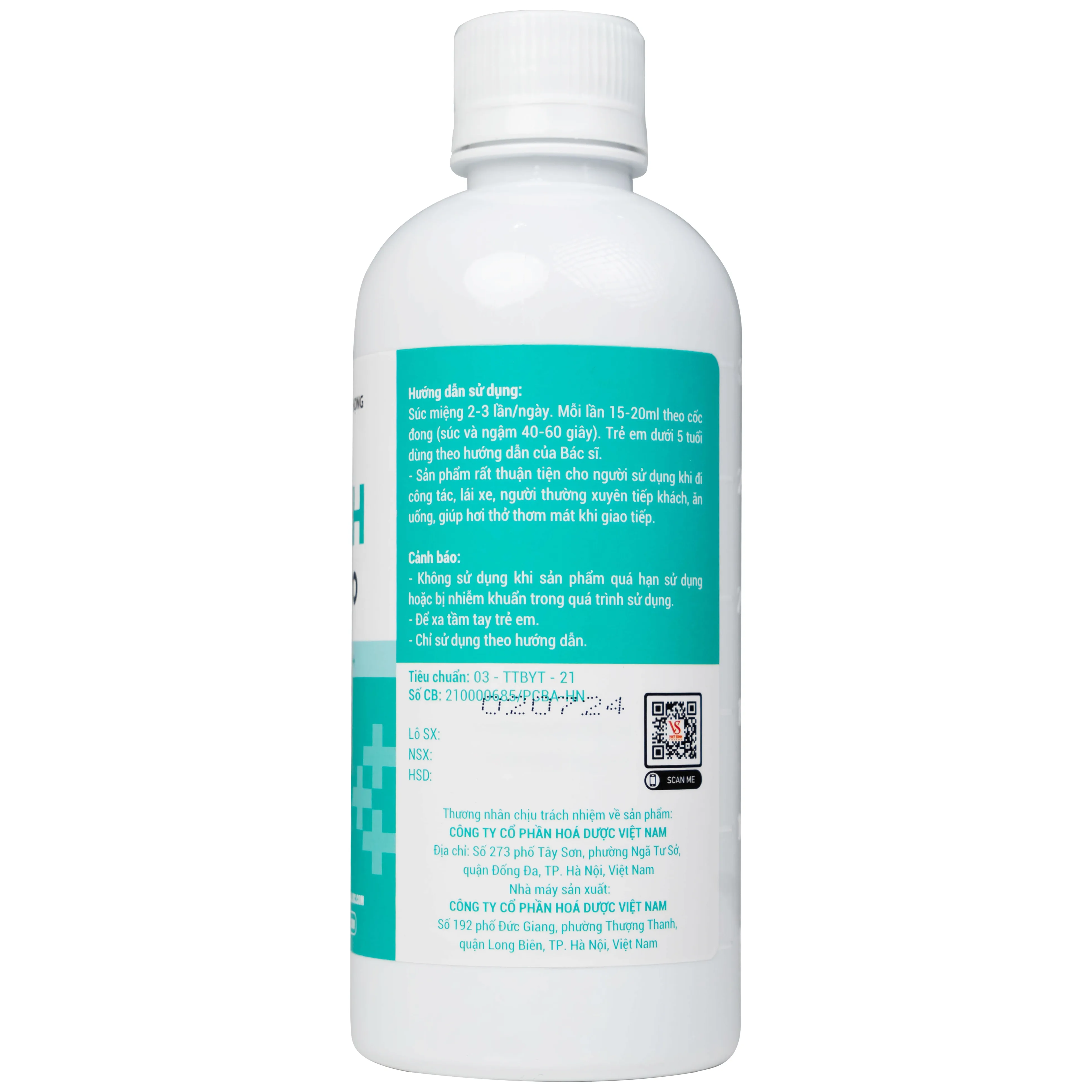 Hình ảnh Nước súc miệng, họng SMH Pro Ag+++ 300ml Việt Sinh vệ sinh răng, miệng, ngăn ngừa hôi miệng