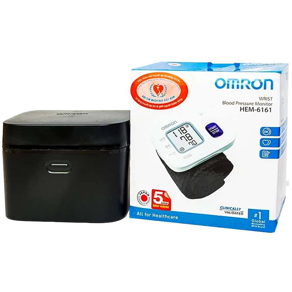 Hình ảnh Máy đo huyết áp cổ tay tự động Omron HEM-6161 
