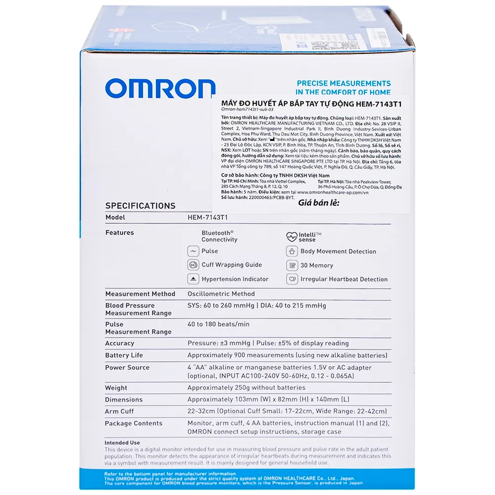 Hình ảnh Máy đo huyết áp bắp tay tự động Omron HEM 7143T1 cho kết quả chính xác, nhanh chóng