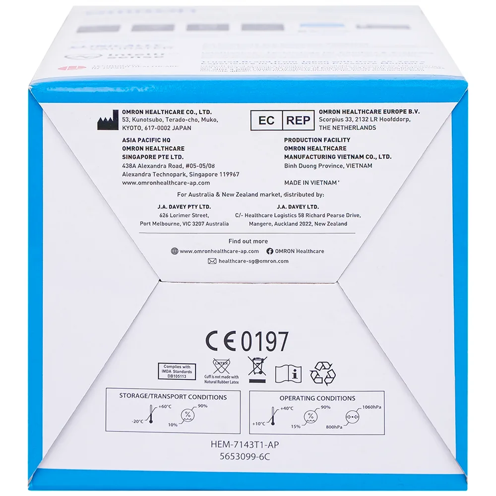 Hình ảnh Máy đo huyết áp bắp tay tự động Omron HEM 7143T1 cho kết quả chính xác, nhanh chóng