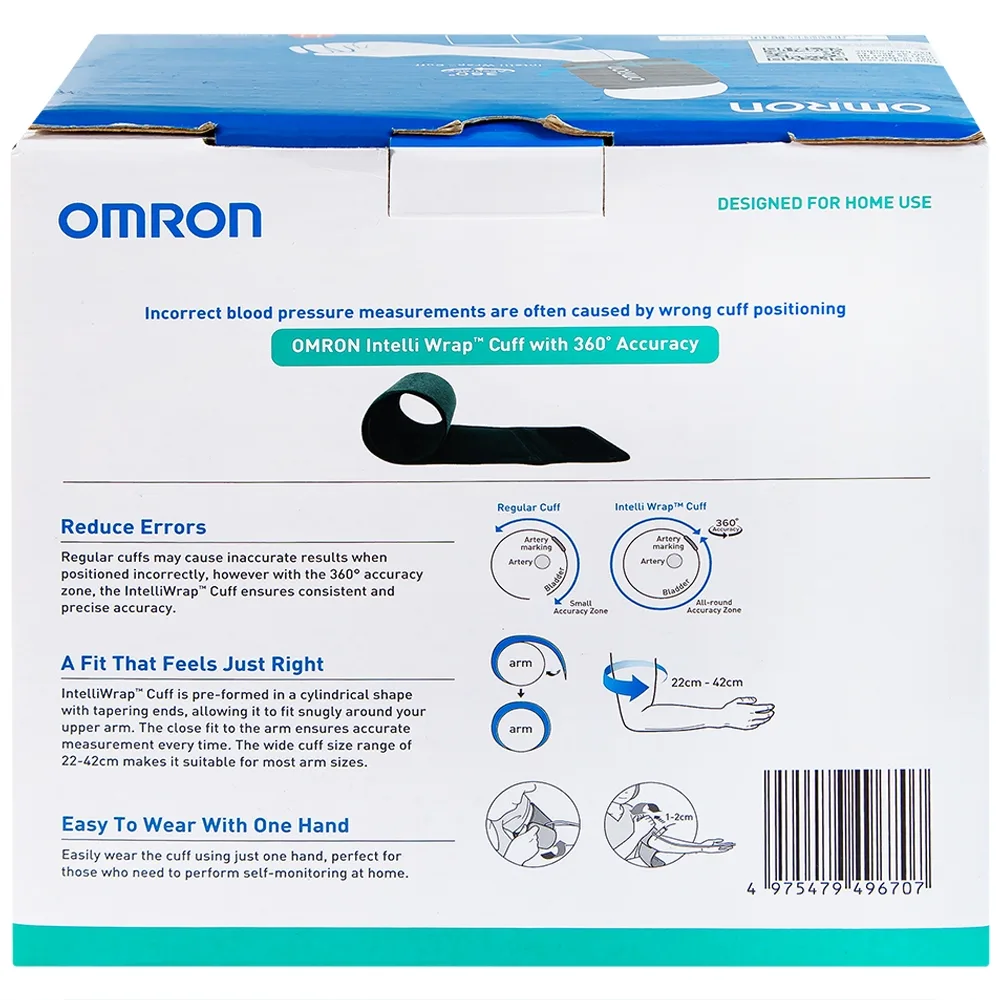 Hình ảnh Máy đo huyết áp bắp tay tự động Omron HEM-7156 đo ở bắp tay, lưu 60 kết quả đo kèm ngày giờ