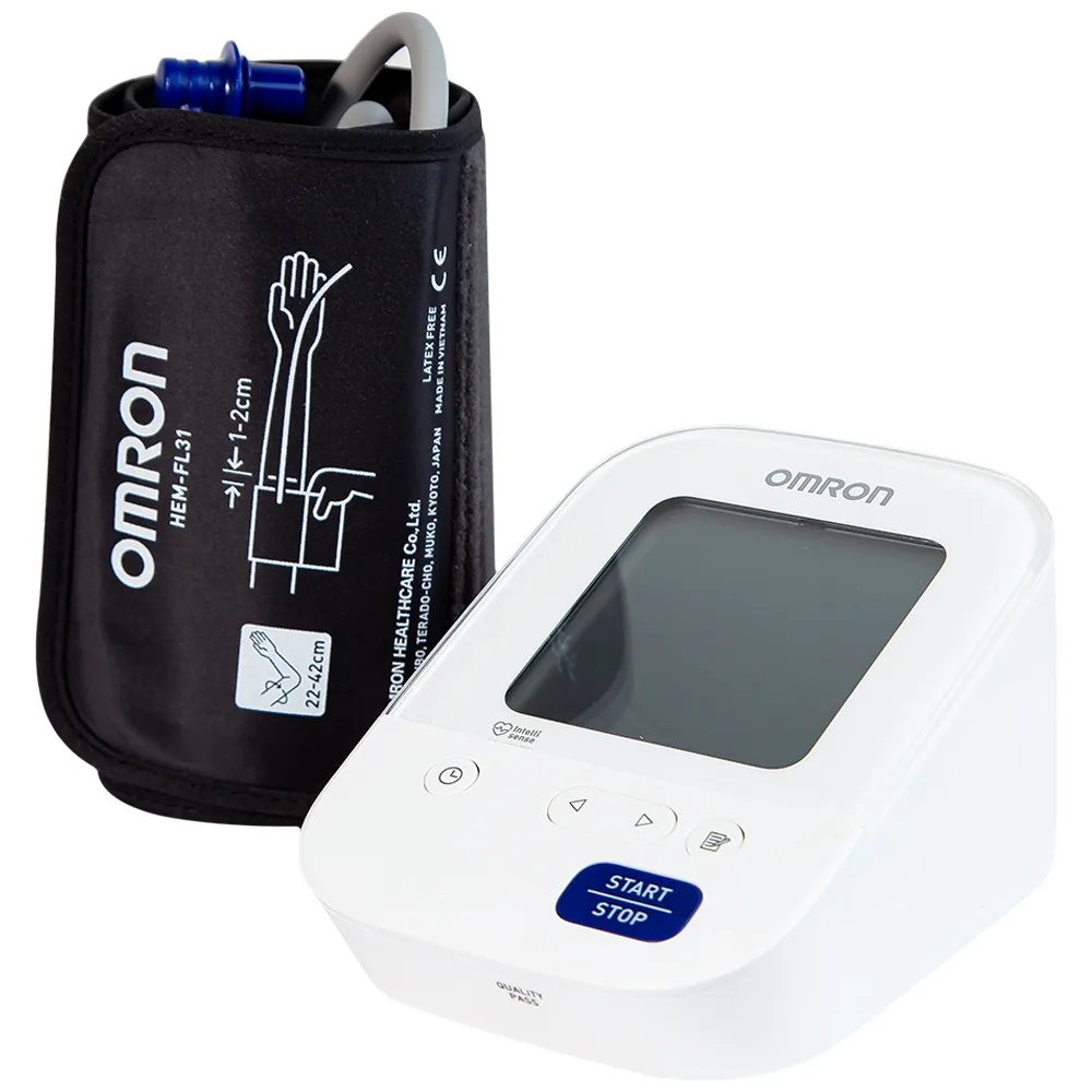 Hình ảnh Máy đo huyết áp bắp tay tự động Omron HEM-7156 đo ở bắp tay, lưu 60 kết quả đo kèm ngày giờ