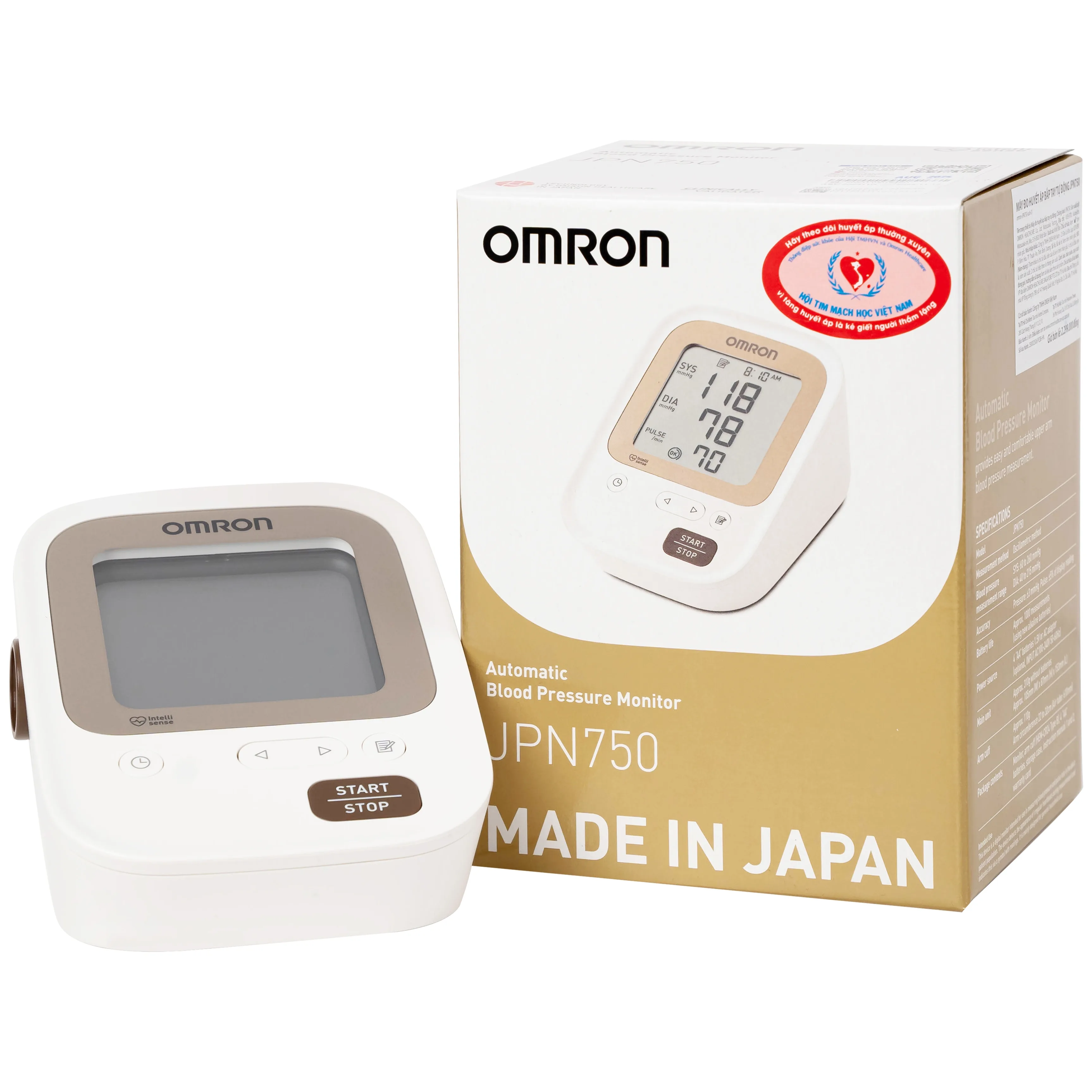 Hình ảnh Máy đo huyết áp bắp tay tự động Omron JPN750