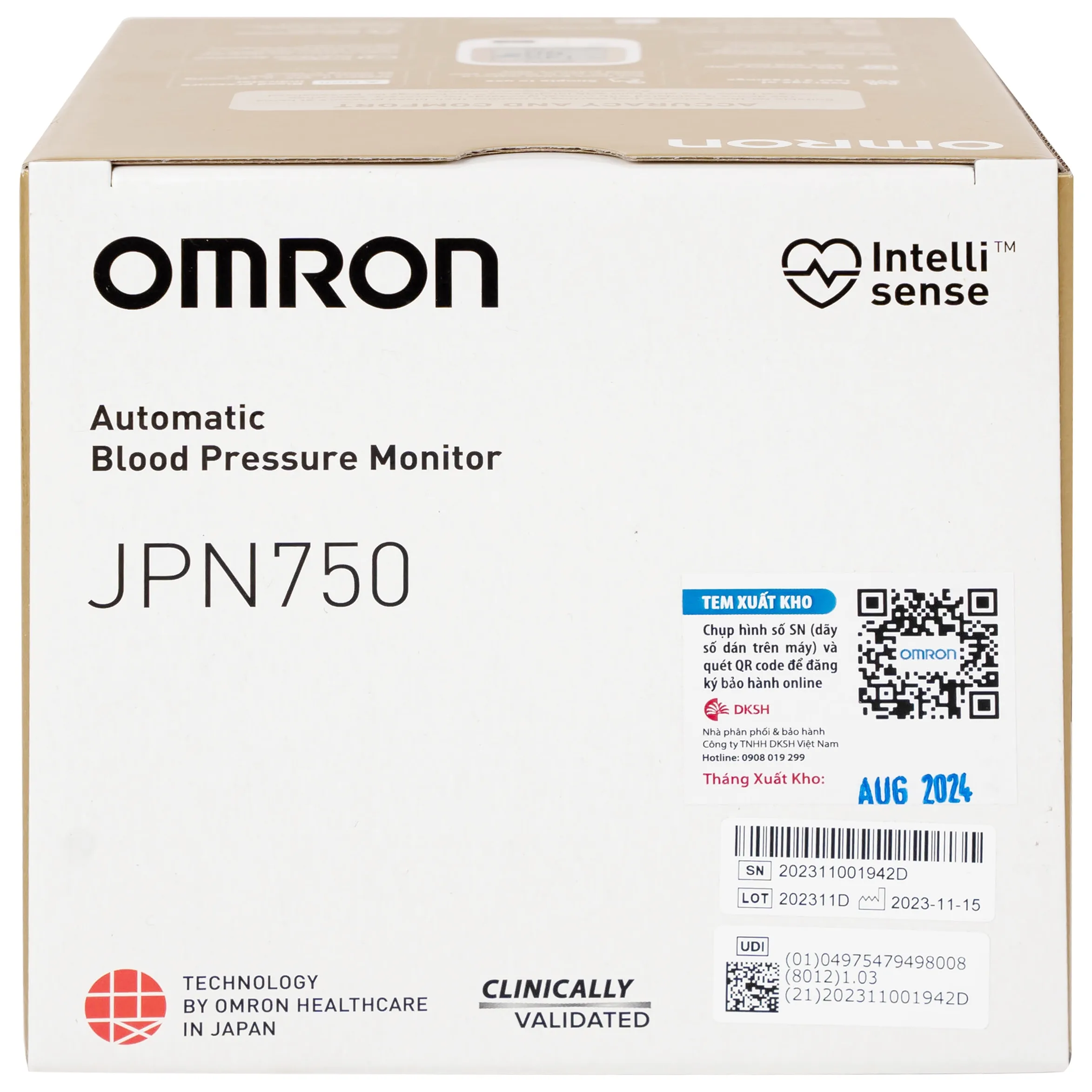 Hình ảnh Máy đo huyết áp bắp tay tự động Omron JPN750