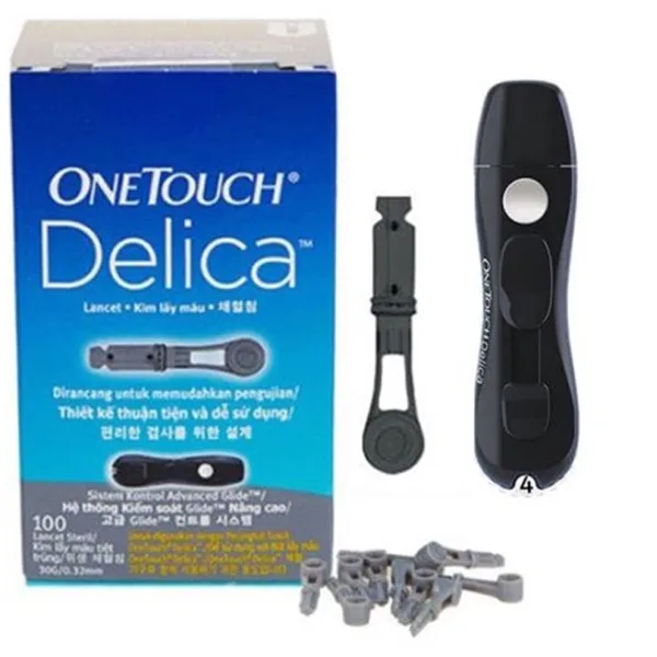 Hình ảnh Kim lấy máu Onetouch Delica trích máu nhanh, không gây đau (100 cái)