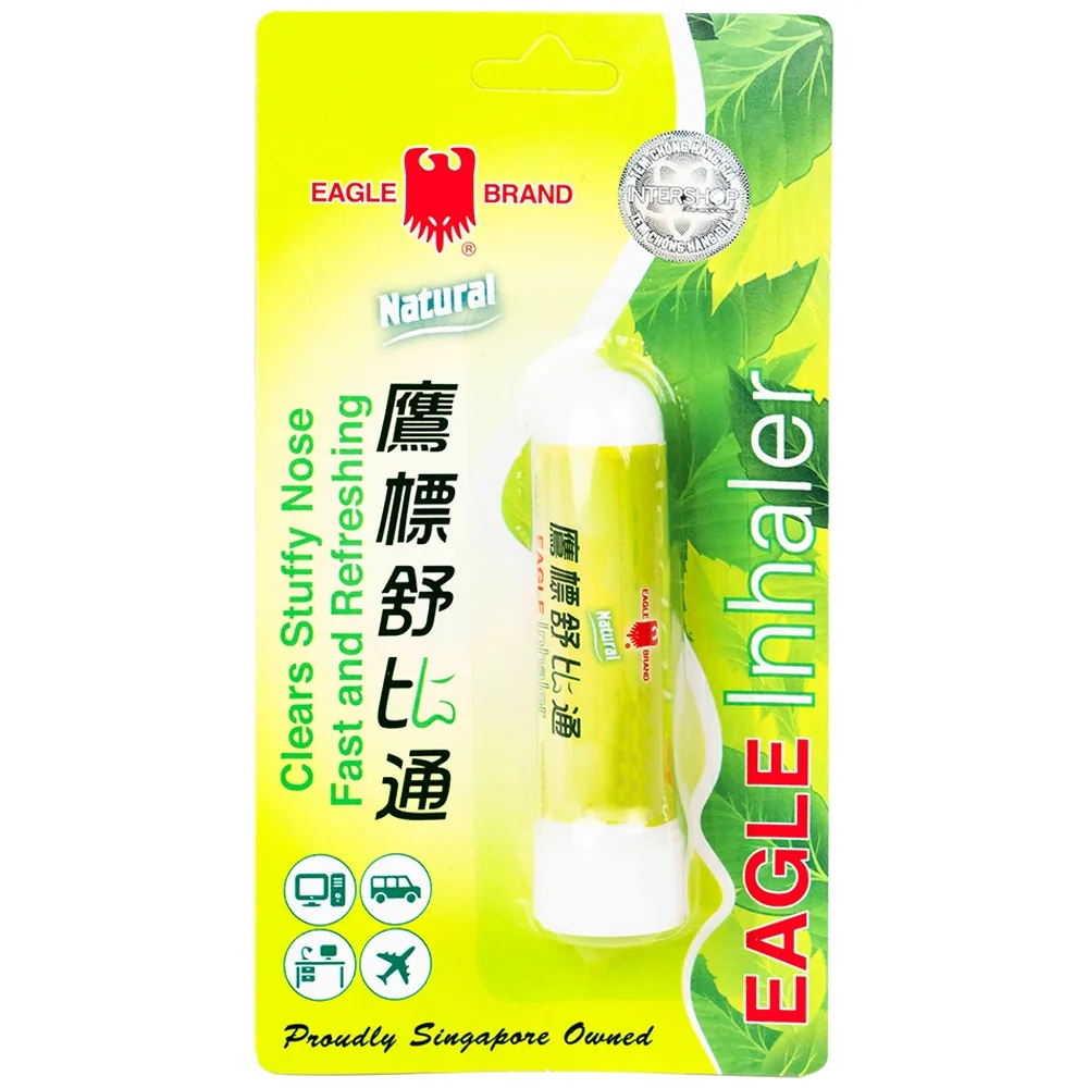 Hình ảnh Ống hít thông mũi con ó Eagle Inhaler 1.1g thông mũi, giảm nghẹt mũi (12 ống)