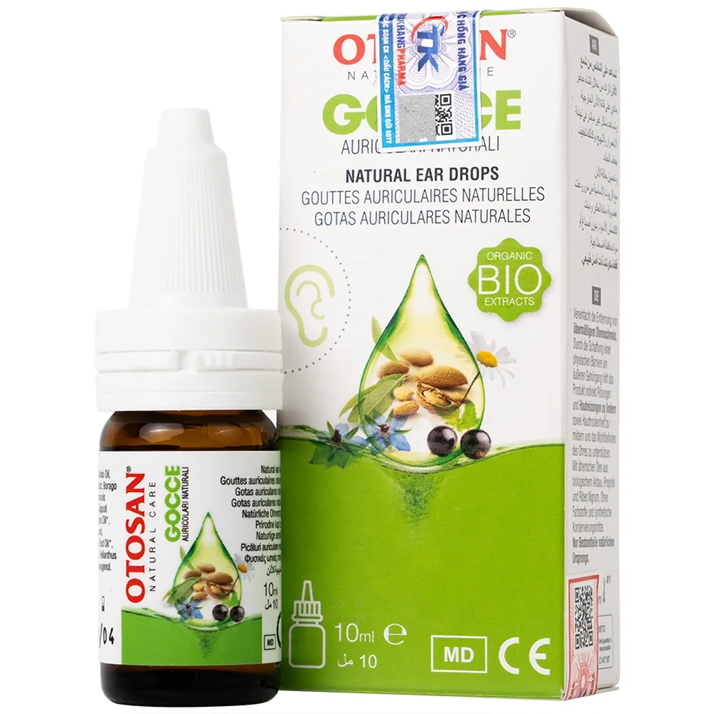 Hình ảnh Dung dịch nhỏ tai Otosan Natural Ear Drops loại bỏ và ngăn ngừa sự hình thành của ráy tai (10ml)
