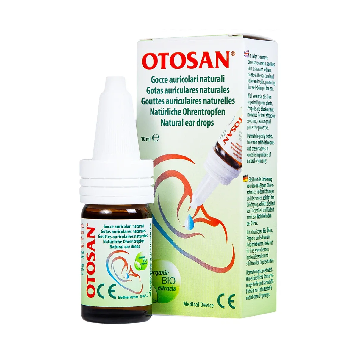 Hình ảnh Dung dịch nhỏ tai Otosan Natural Ear Drops loại bỏ và ngăn ngừa sự hình thành của ráy tai (10ml)