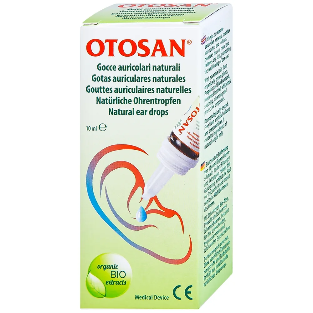 Hình ảnh Dung dịch nhỏ tai Otosan Natural Ear Drops loại bỏ và ngăn ngừa sự hình thành của ráy tai (10ml)