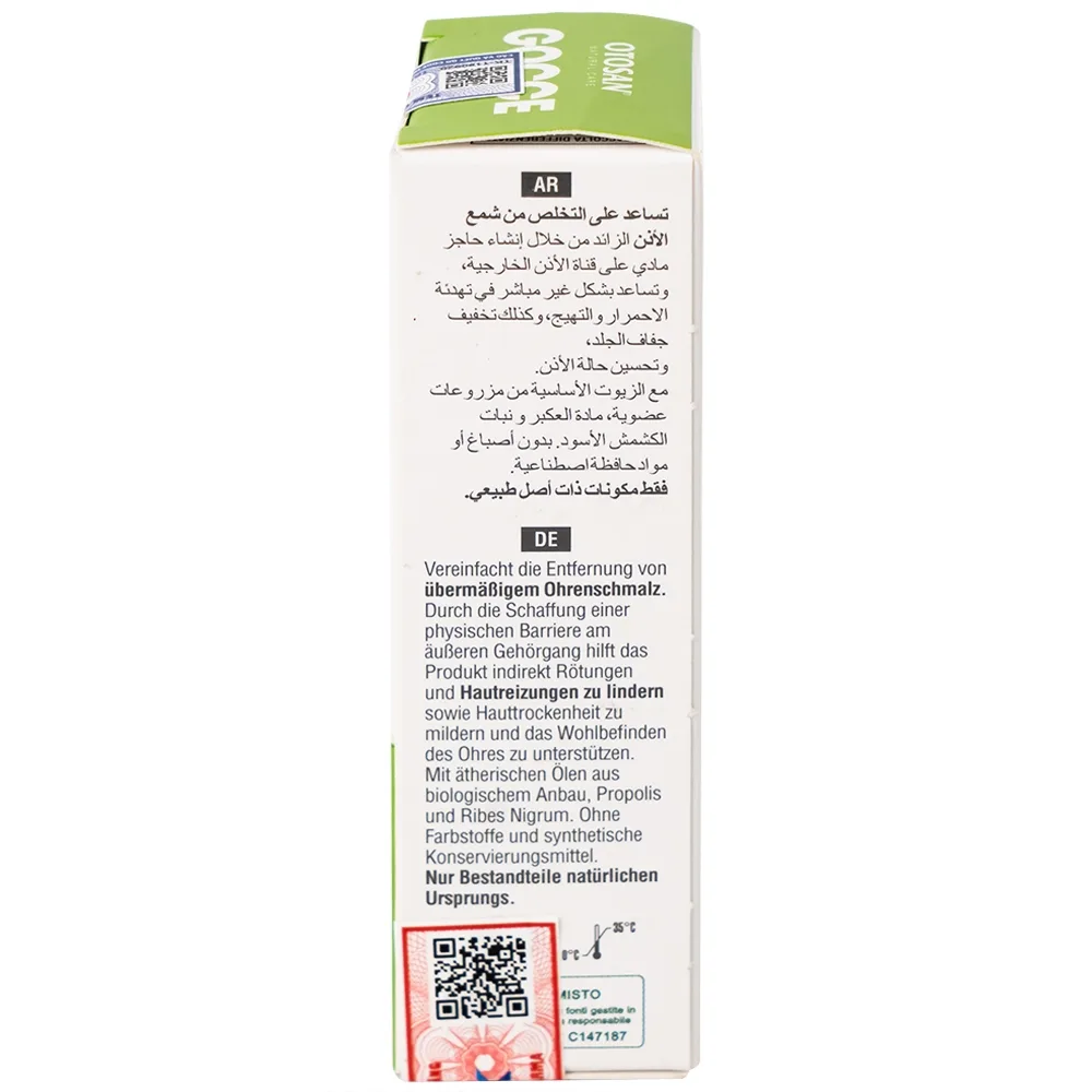 Hình ảnh Dung dịch nhỏ tai Otosan Natural Ear Drops loại bỏ và ngăn ngừa sự hình thành của ráy tai (10ml)