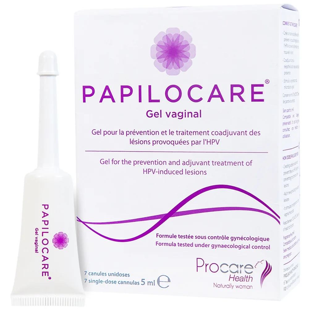 Hình ảnh Gel đặt âm đạo Papilocare Gel Vaginal 5ml hỗ trợ đào thải HPV (7 tuýp)