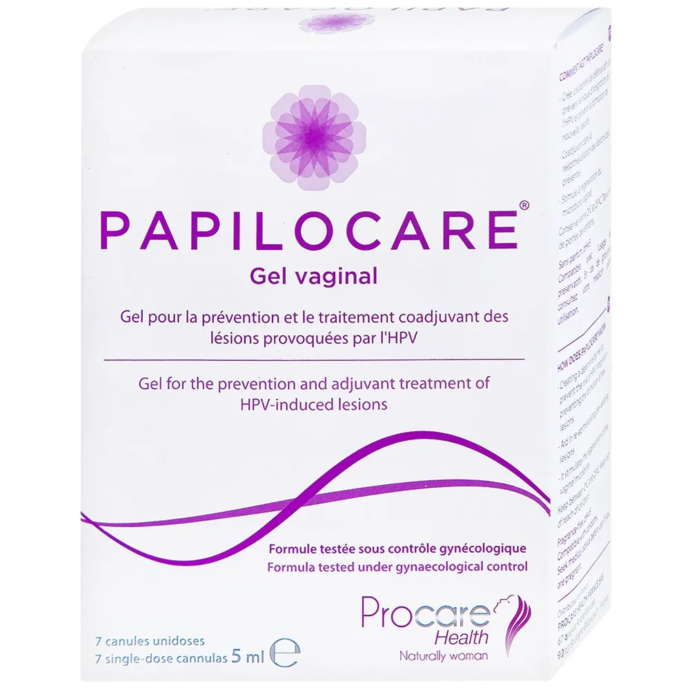 Hình ảnh Gel đặt âm đạo Papilocare Gel Vaginal 5ml hỗ trợ đào thải HPV (7 tuýp)