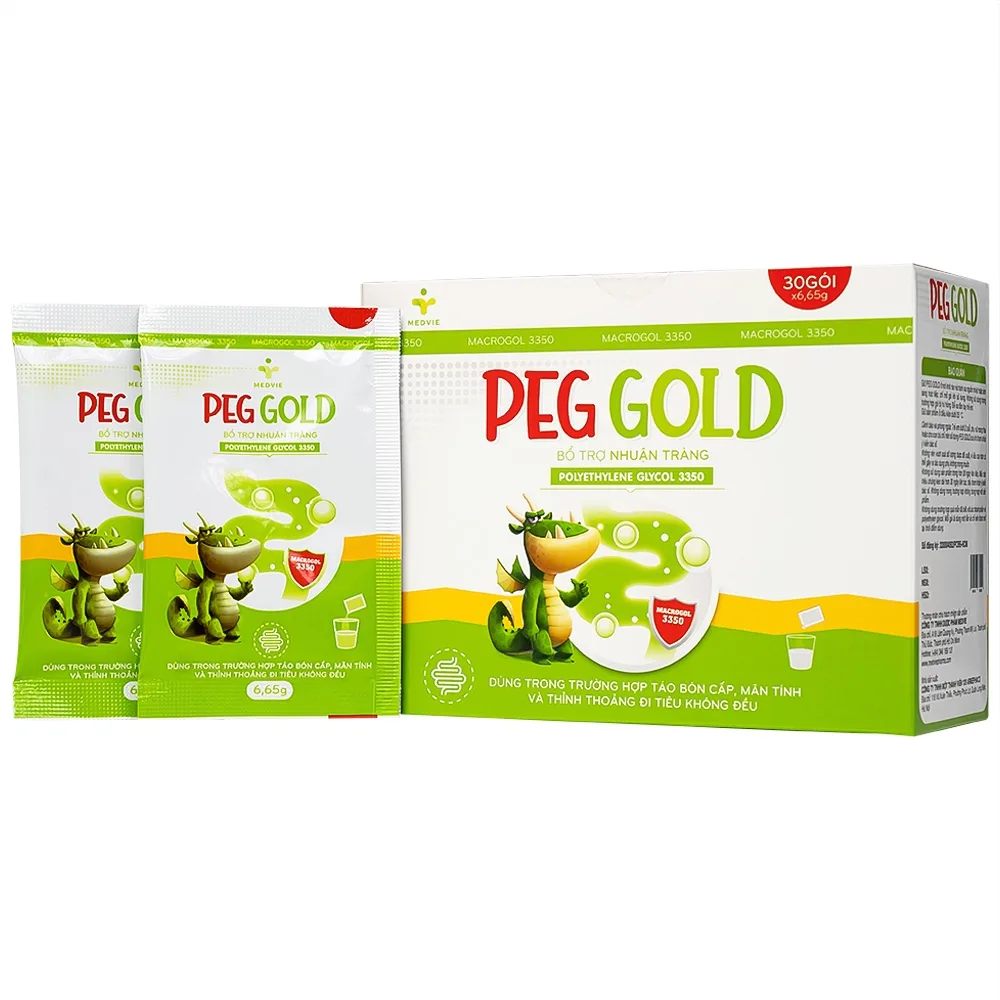 Hình ảnh Bột pha uống Peg Gold Medvie Armephaco bổ trợ nhuận tràng (30 gói)