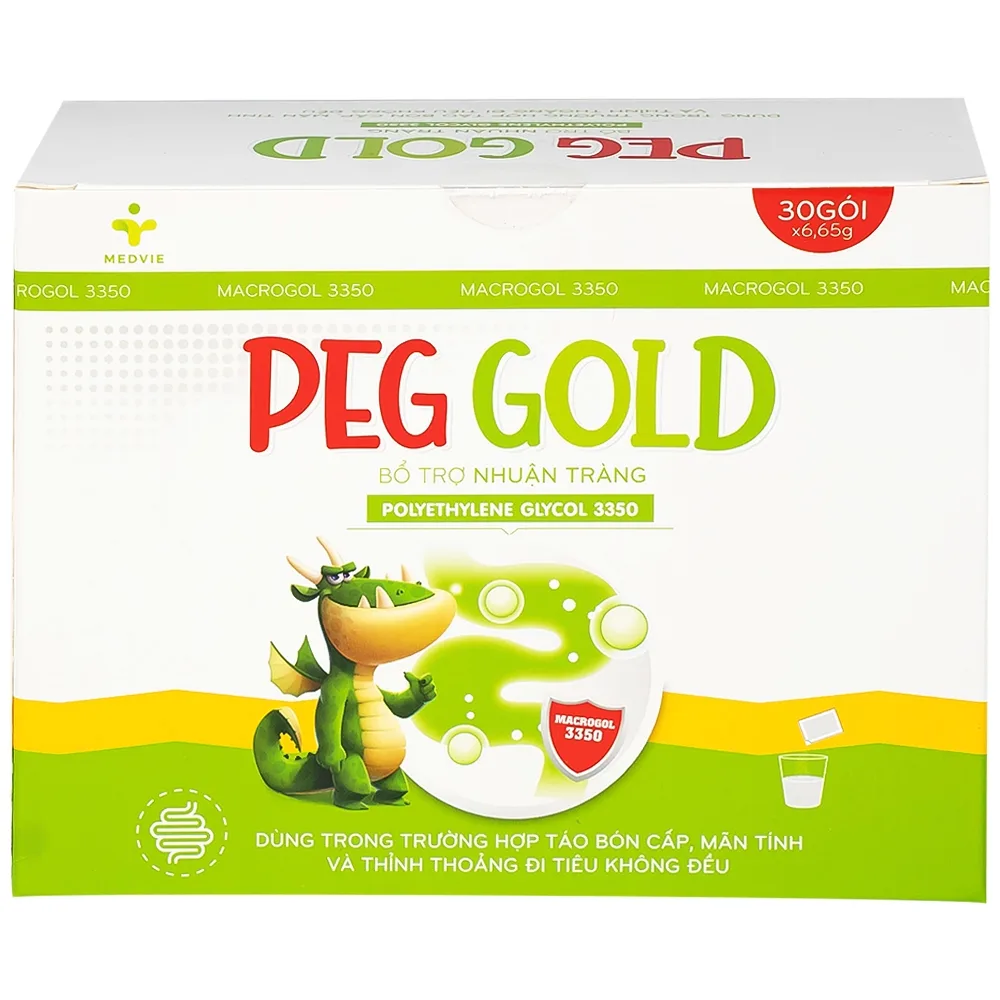 Hình ảnh Bột pha uống Peg Gold Medvie Armephaco bổ trợ nhuận tràng (30 gói)